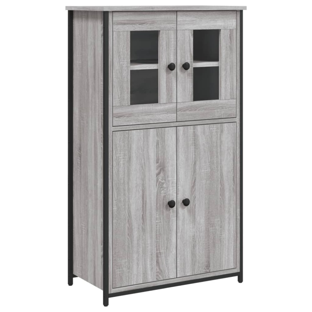 vidaXL Ντουλάπι Γκρι Sonoma 62x32x106,5 εκ. από Επεξεργασμένο Ξύλο