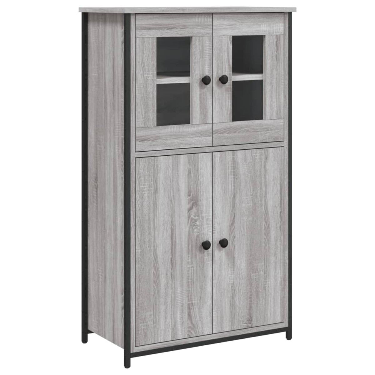 vidaXL Ντουλάπι Γκρι Sonoma 62x32x106,5 εκ. από Επεξεργασμένο Ξύλο
