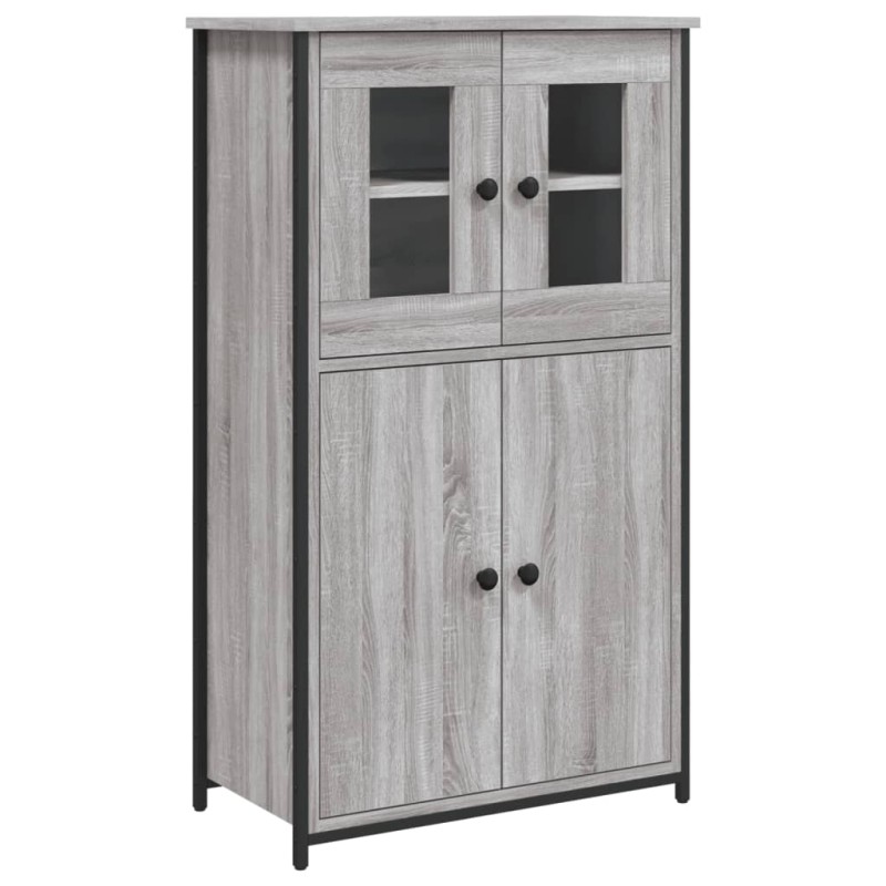 vidaXL Ντουλάπι Γκρι Sonoma 62x32x106,5 εκ. από Επεξεργασμένο Ξύλο