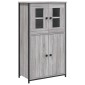 vidaXL Ντουλάπι Γκρι Sonoma 62x32x106,5 εκ. από Επεξεργασμένο Ξύλο