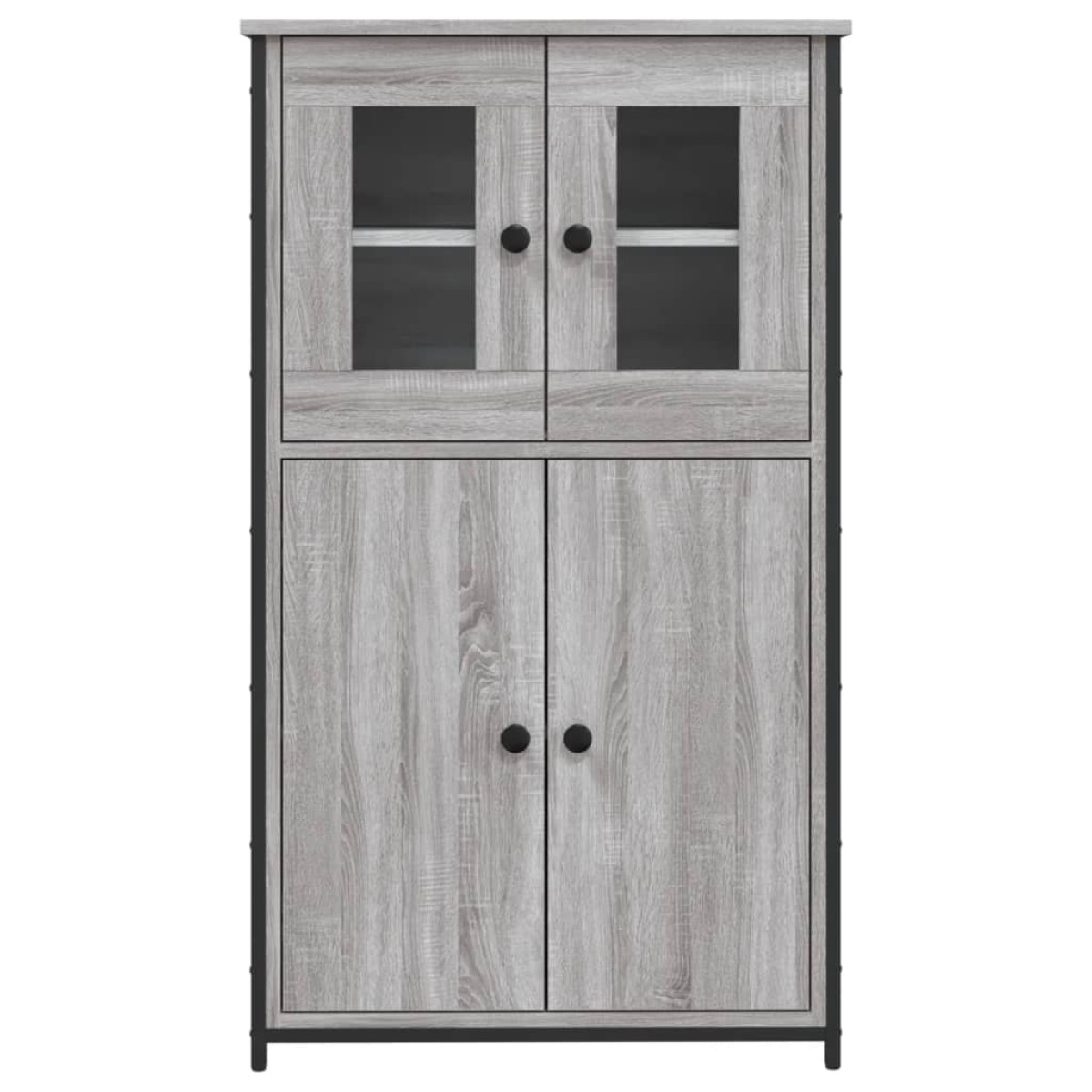 vidaXL Ντουλάπι Γκρι Sonoma 62x32x106,5 εκ. από Επεξεργασμένο Ξύλο