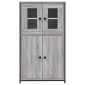 vidaXL Ντουλάπι Γκρι Sonoma 62x32x106,5 εκ. από Επεξεργασμένο Ξύλο
