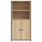 vidaXL Ντουλάπι Sonoma Δρυς 62x36x121,5 εκ. από Επεξεργασμένο Ξύλο
