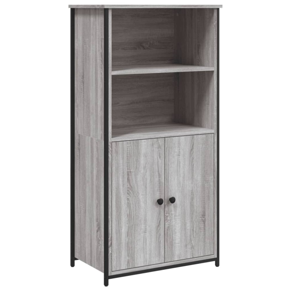 vidaXL Ντουλάπι Γκρι Sonoma 62x36x121,5 εκ. από Επεξεργασμένο Ξύλο