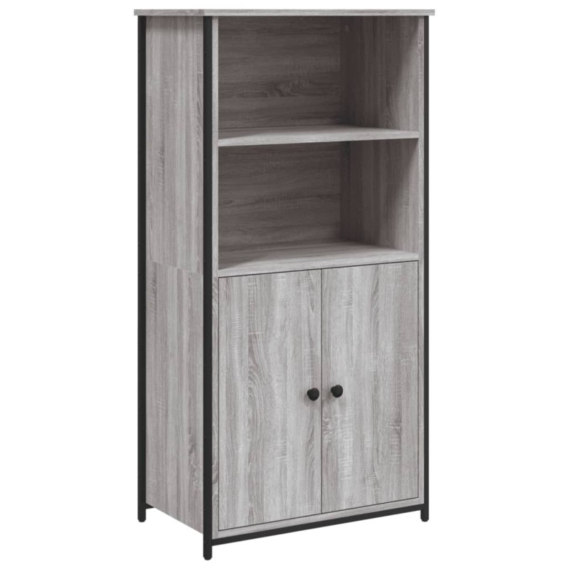 vidaXL Ντουλάπι Γκρι Sonoma 62x36x121,5 εκ. από Επεξεργασμένο Ξύλο