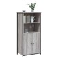 vidaXL Ντουλάπι Γκρι Sonoma 62x36x121,5 εκ. από Επεξεργασμένο Ξύλο