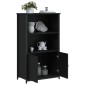 vidaXL Ντουλάπι Μαύρο 62 x 32 x 103,5 εκ. από Επεξεργασμένο Ξύλο