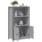 vidaXL Ντουλάπι Γκρι Sonoma 62 x 32 x 103,5 εκ. από Επεξεργασμένο Ξύλο