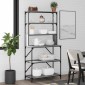 vidaXL Ραφιέρα Κουζίνας 6 Επιπέδων Γκρι Sonoma 90x40x180 εκ Επεξ. Ξύλο