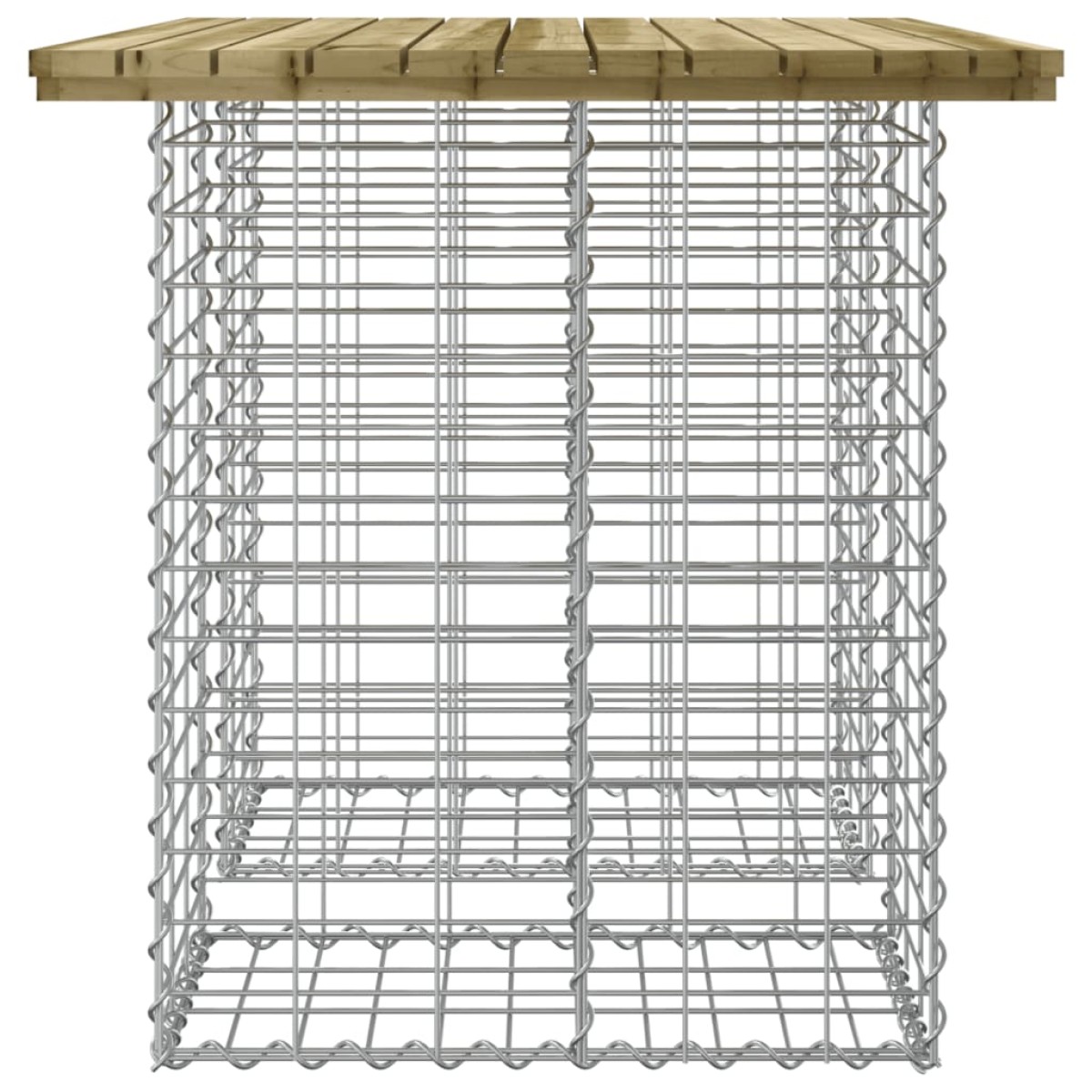 vidaXL Παγκάκι Κήπου Συρματοκιβώτιο 100x70x72εκ. Εμποτ. Ξύλο Πεύκου