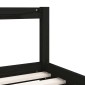 vidaXL Πλαίσιο Παιδικού Κρεβατιού Μαύρο 90x200 εκ. Μασίφ Ξύλο Πεύκου