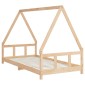 vidaXL Πλαίσιο Παιδικού Κρεβατιού 90 x 190 εκ. από Μασίφ Ξύλο Πεύκου