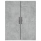 vidaXL Ντουλάπι Επιτοίχιο Γκρι Σκυροδεμ. 69,5x34x90 εκ. Επεξεργ. Ξύλο