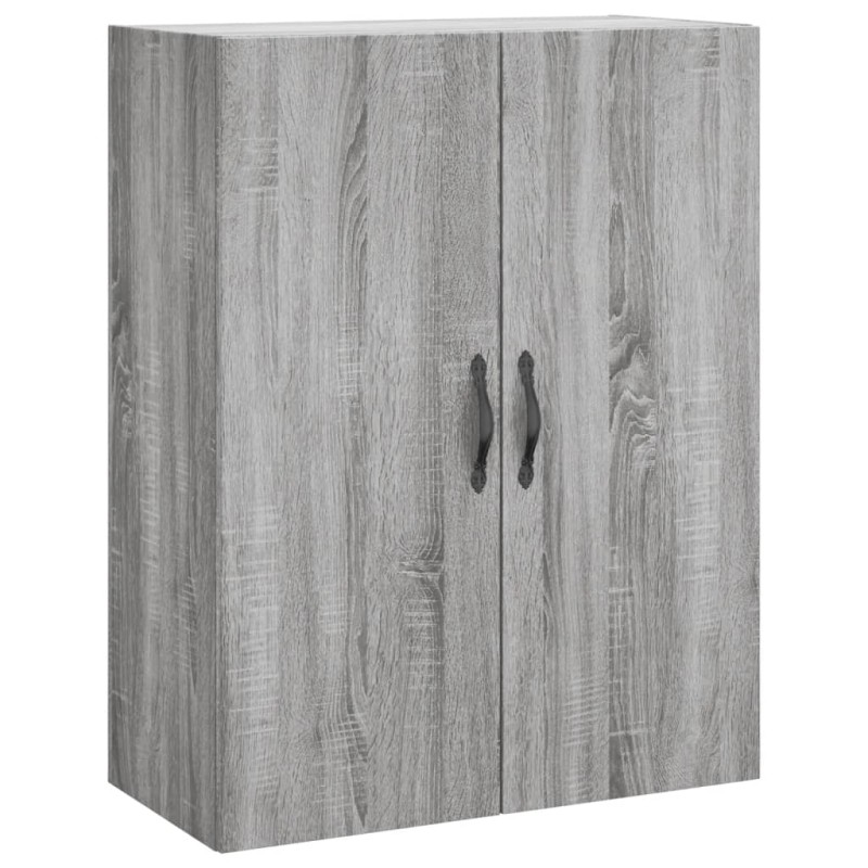 vidaXL Ντουλάπι Επιτοίχιο Γκρι Sonoma 69,5 x 34 x 90 εκ. Επεξεργ. Ξύλο