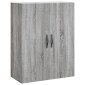 vidaXL Ντουλάπι Επιτοίχιο Γκρι Sonoma 69,5 x 34 x 90 εκ. Επεξεργ. Ξύλο