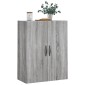 vidaXL Ντουλάπι Επιτοίχιο Γκρι Sonoma 69,5 x 34 x 90 εκ. Επεξεργ. Ξύλο