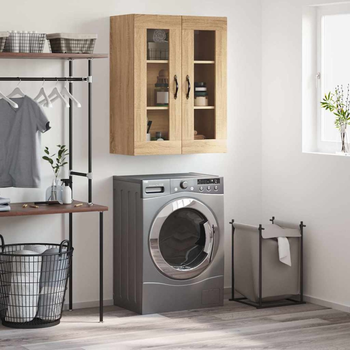 vidaXL Ντουλάπι Επιτοίχιο Sonoma Δρυς 69,5 x 34 x 90 εκ. Επεξεργ. Ξύλο