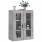 vidaXL Ντουλάπι Επιτοίχιο Γκρι Σκυροδεμ. 69,5x34x90 εκ. Επεξεργ. Ξύλο