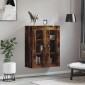 vidaXL Ντουλάπι Τοίχου Καπνιστή Δρυς 69,5 x 34 x 90 εκ. Επεξεργ. Ξύλο