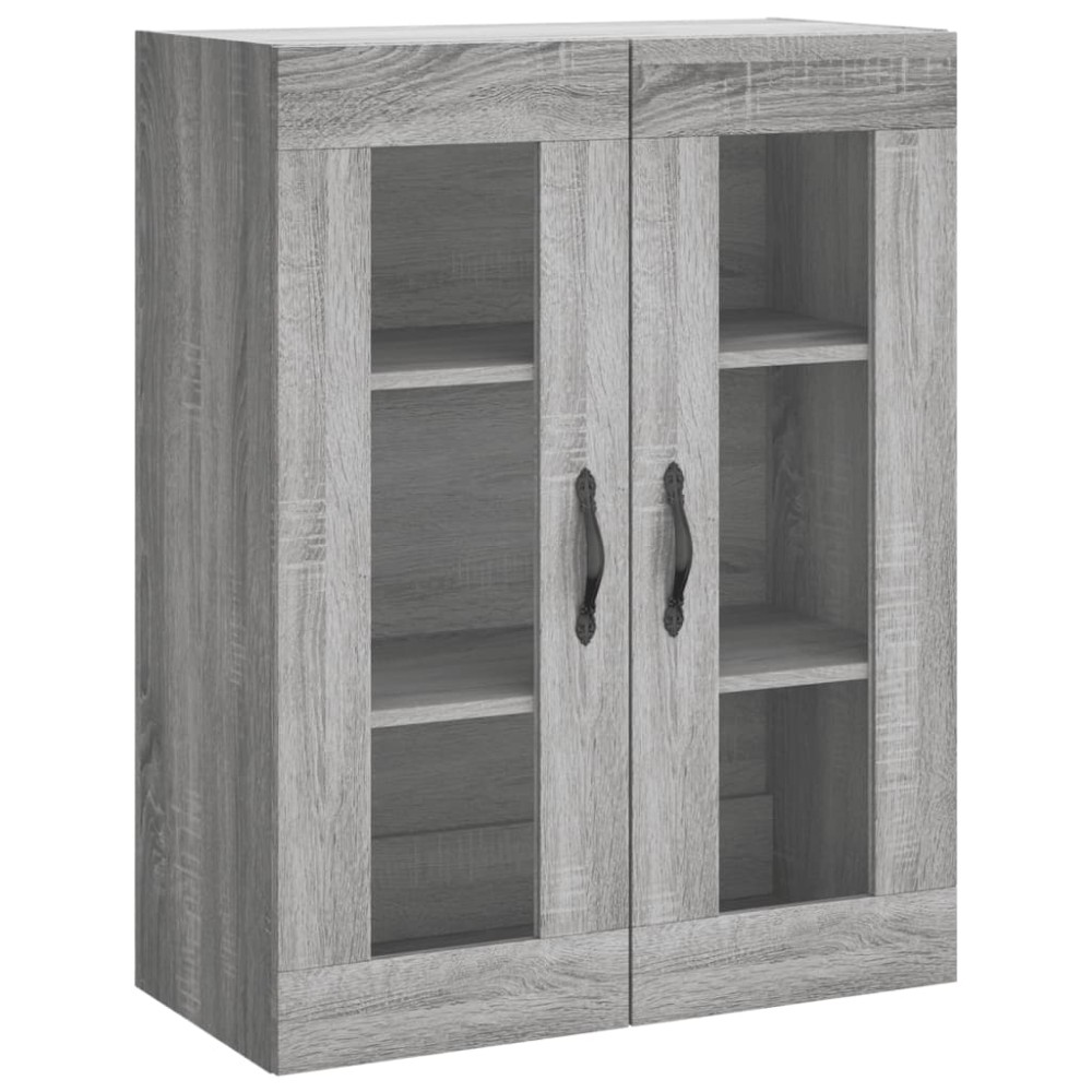 vidaXL Ντουλάπι Επιτοίχιο Γκρι Sonoma 69,5 x 34 x 90 εκ. Επεξεργ. Ξύλο