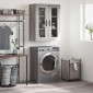 vidaXL Ντουλάπι Επιτοίχιο Γκρι Sonoma 69,5 x 34 x 90 εκ. Επεξεργ. Ξύλο