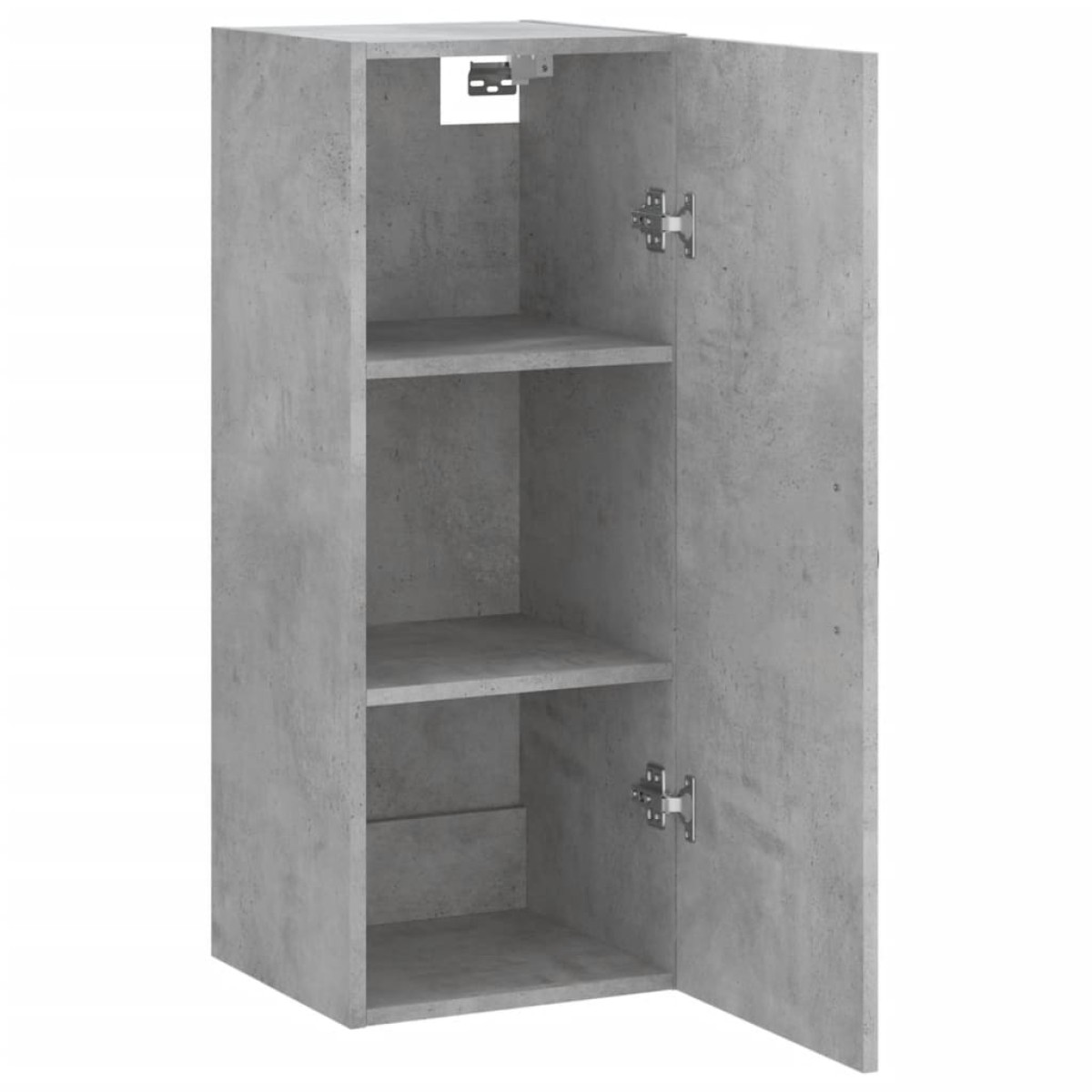 vidaXL Ντουλάπι Τοίχου Γκρι Σκυροδέματος 34,5x34x90 εκ. Επεξεργ. Ξύλο