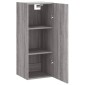 vidaXL Ντουλάπι Τοίχου Γκρι Sonoma 34,5 x 34 x 90 εκ. Επεξεργ. Ξύλο