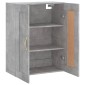 vidaXL Ντουλάπι Επιτοίχιο Γκρι Σκυροδεμ. 69,5x34x90 εκ. Επεξεργ. Ξύλο