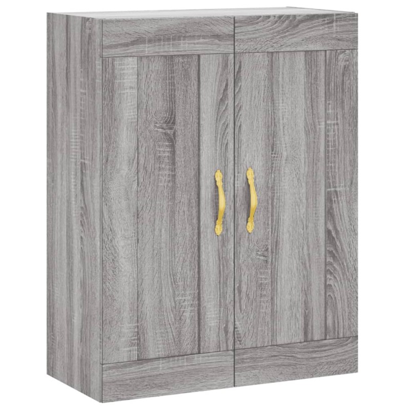 vidaXL Ντουλάπι Επιτοίχιο Γκρι Sonoma 69,5 x 34 x 90 εκ. Επεξεργ. Ξύλο