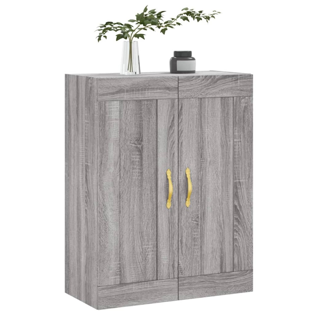 vidaXL Ντουλάπι Επιτοίχιο Γκρι Sonoma 69,5 x 34 x 90 εκ. Επεξεργ. Ξύλο