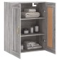 vidaXL Ντουλάπι Επιτοίχιο Γκρι Sonoma 69,5 x 34 x 90 εκ. Επεξεργ. Ξύλο