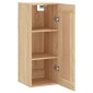 vidaXL Ντουλάπι Τοίχου Sonoma Δρυς 34,5 x 34 x 90 εκ. Επεξεργ. Ξύλο