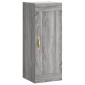 vidaXL Ντουλάπι Τοίχου Γκρι Sonoma 34,5 x 34 x 90 εκ. Επεξεργ. Ξύλο