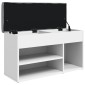 vidaXL Παπουτσοθήκη Λευκή 82 x 32 x 45,5 εκ. από Επεξεργασμένο Ξύλο