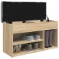 vidaXL Παπουτσοθήκη Sonoma Δρυς 82x32x45,5 εκ. από Επεξεργασμένο Ξύλο