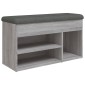 vidaXL Παπουτσοθήκη Γκρι Sonoma 82x32x45,5 εκ. από Επεξεργασμένο Ξύλο
