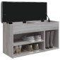 vidaXL Παπουτσοθήκη Γκρι Sonoma 82x32x45,5 εκ. από Επεξεργασμένο Ξύλο