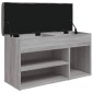 vidaXL Παπουτσοθήκη Γκρι Sonoma 82x32x45,5 εκ. από Επεξεργασμένο Ξύλο