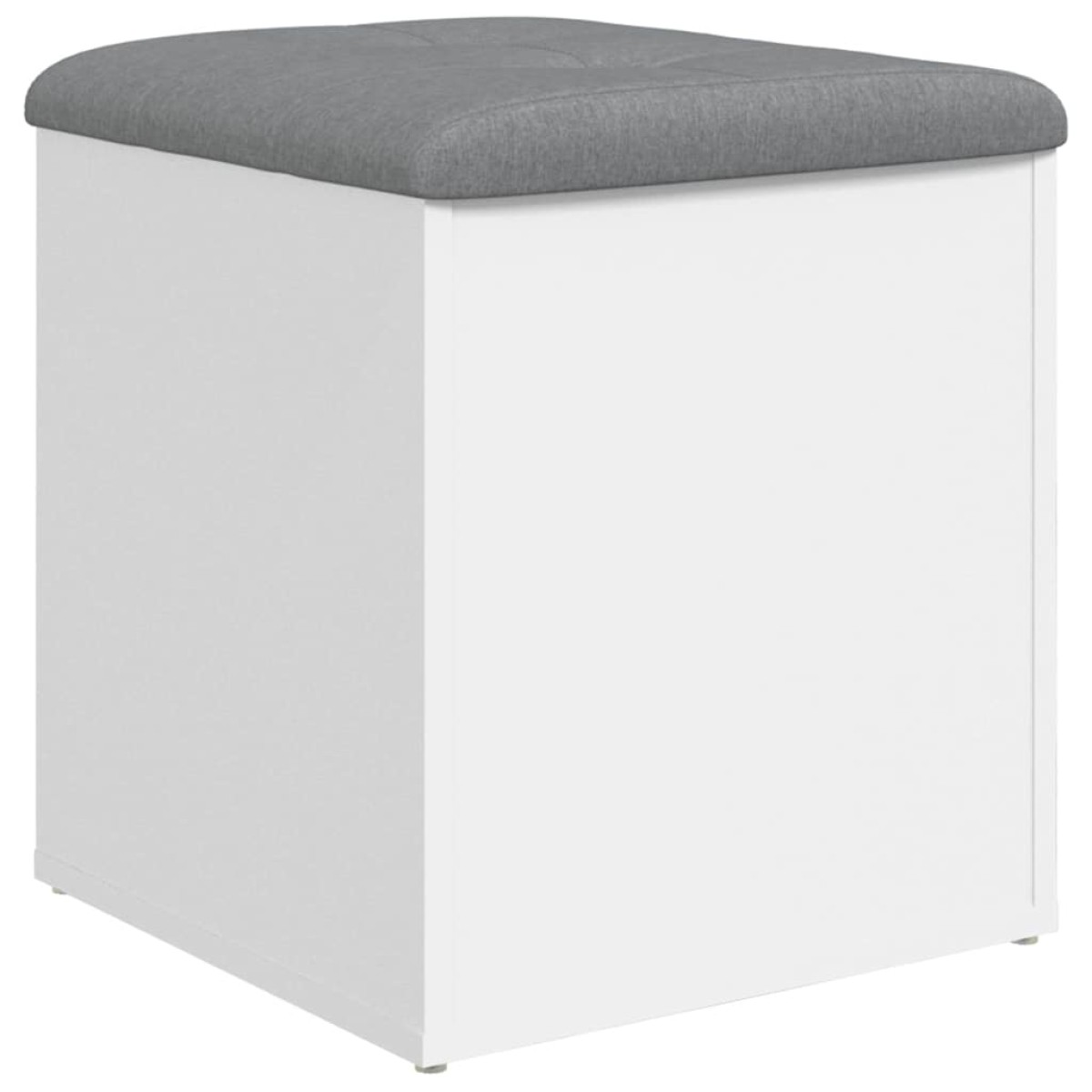vidaXL Παγκάκι Αποθήκευσης Λευκό 42 x 42 x 45 εκ. από Επεξεργ. Ξύλο