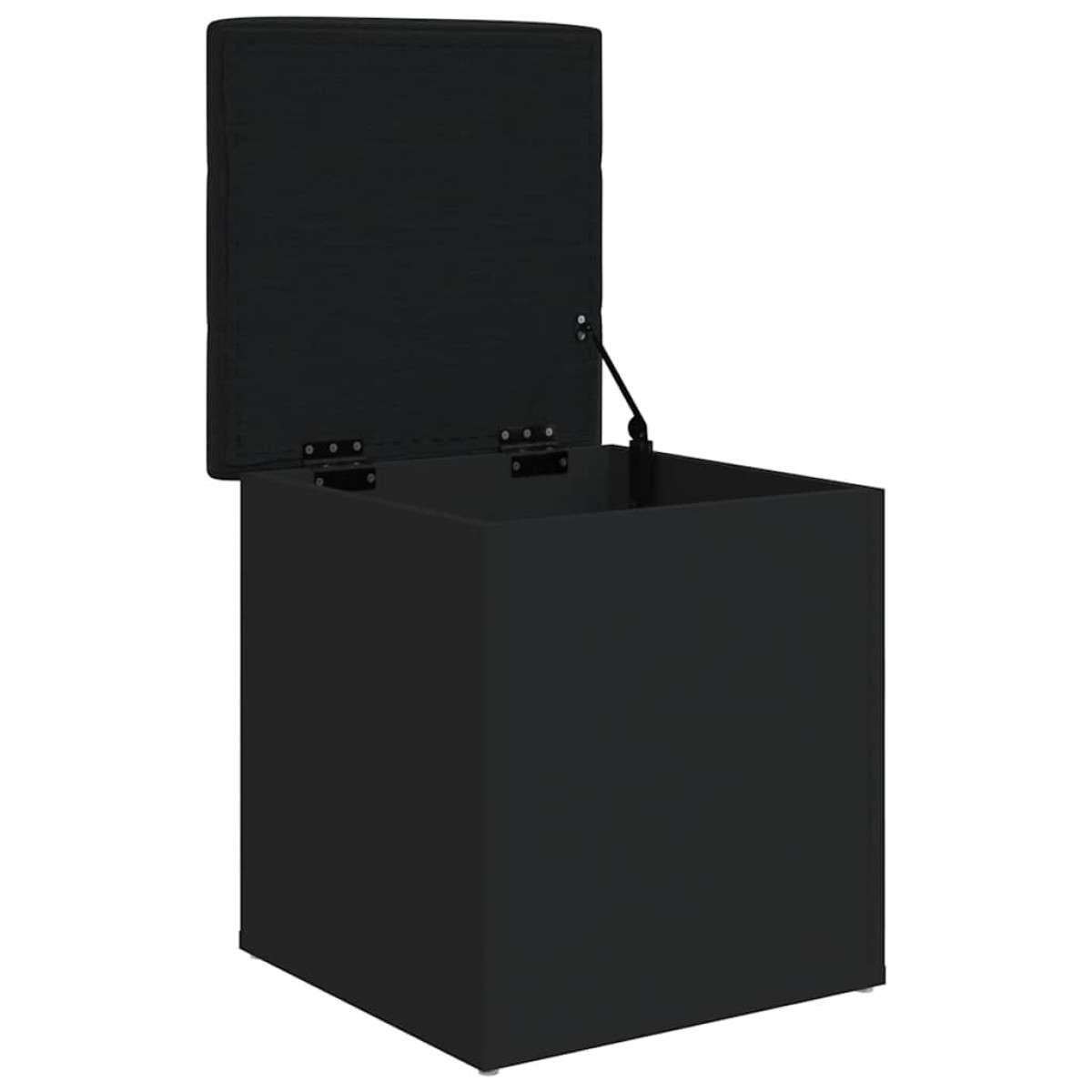 vidaXL Παγκάκι Αποθήκευσης Μαύρο 42x42x45 εκ. από Επεξεργασμένο Ξύλο