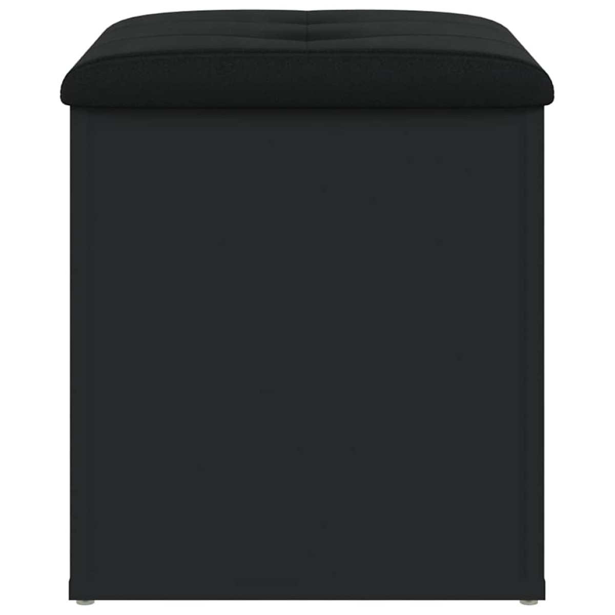 vidaXL Παγκάκι Αποθήκευσης Μαύρο 42x42x45 εκ. από Επεξεργασμένο Ξύλο