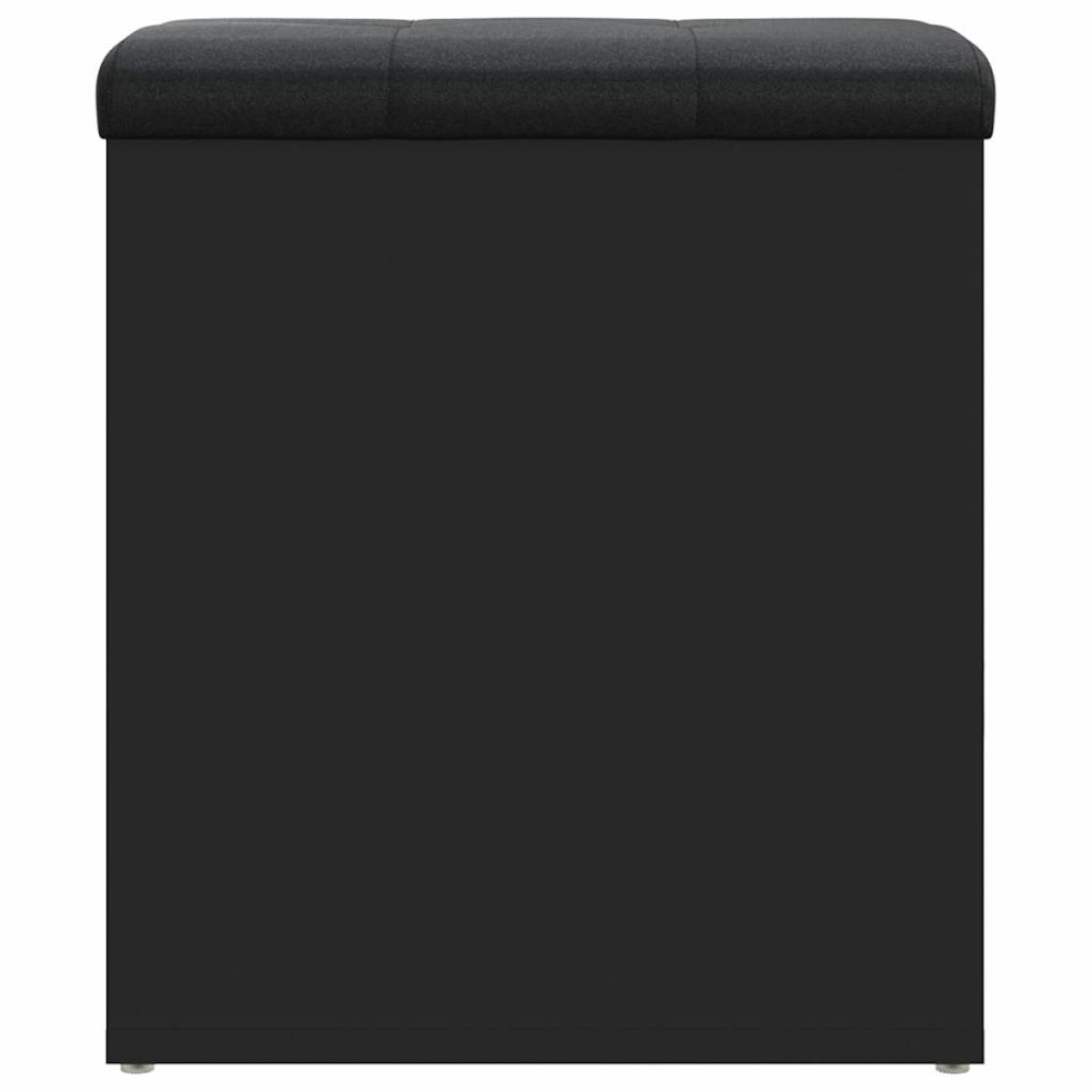 vidaXL Παγκάκι Αποθήκευσης Μαύρο 42x42x45 εκ. από Επεξεργασμένο Ξύλο
