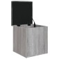 vidaXL Παγκάκι Αποθήκευσης Γκρι Sonoma 42x42x45 εκ. Επεξεργασμένο Ξύλο