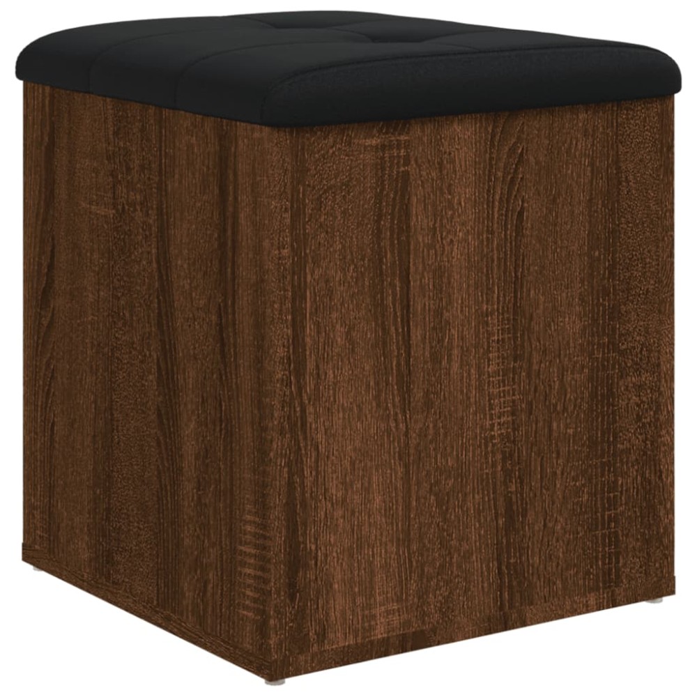 vidaXL Παγκάκι Αποθήκευσης Καφέ Δρυς 42x42x45 εκ. από Επεξ. Ξύλο