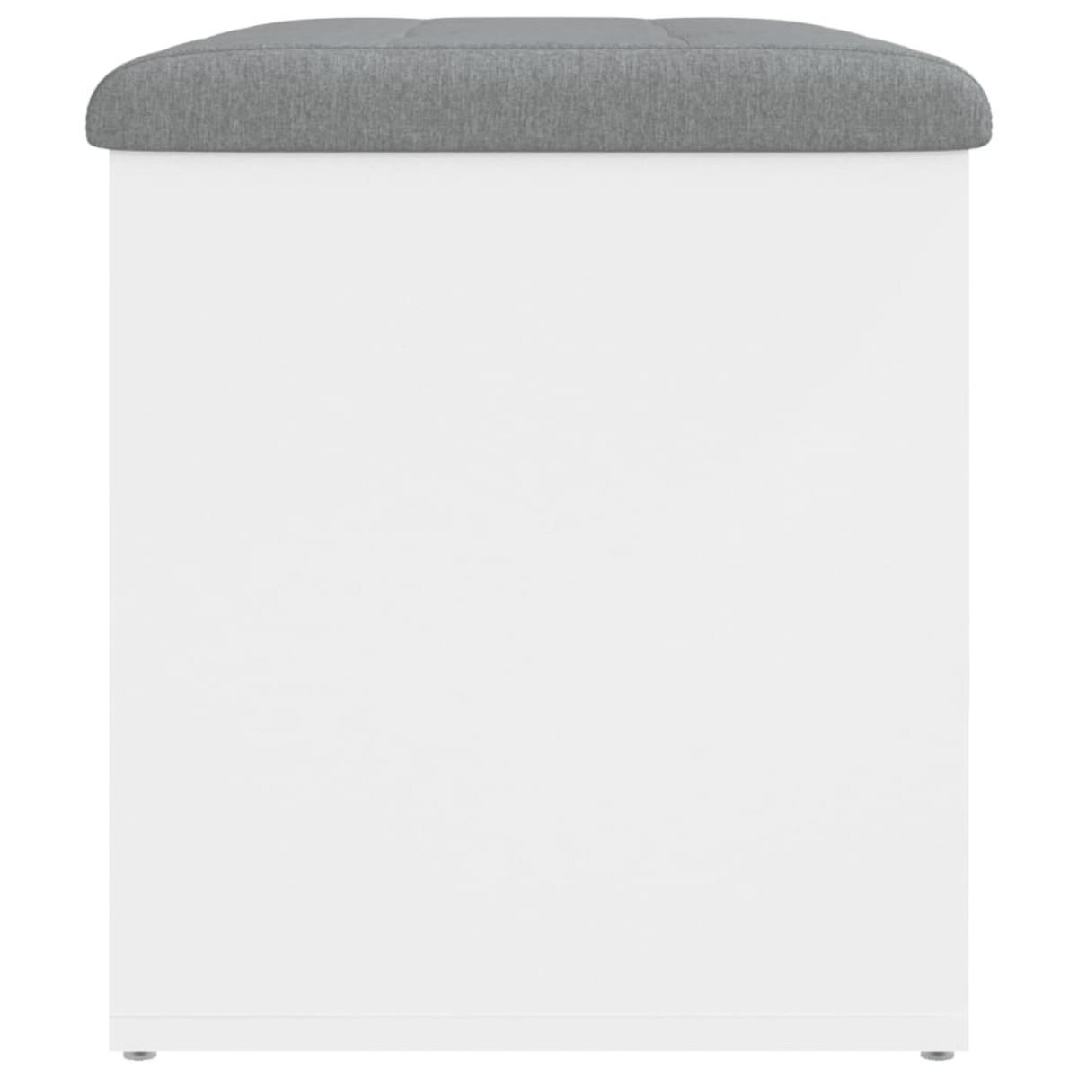 vidaXL Παγκάκι Αποθήκευσης Λευκό 62 x 42 x 45 εκ. από Επεξεργ. Ξύλο