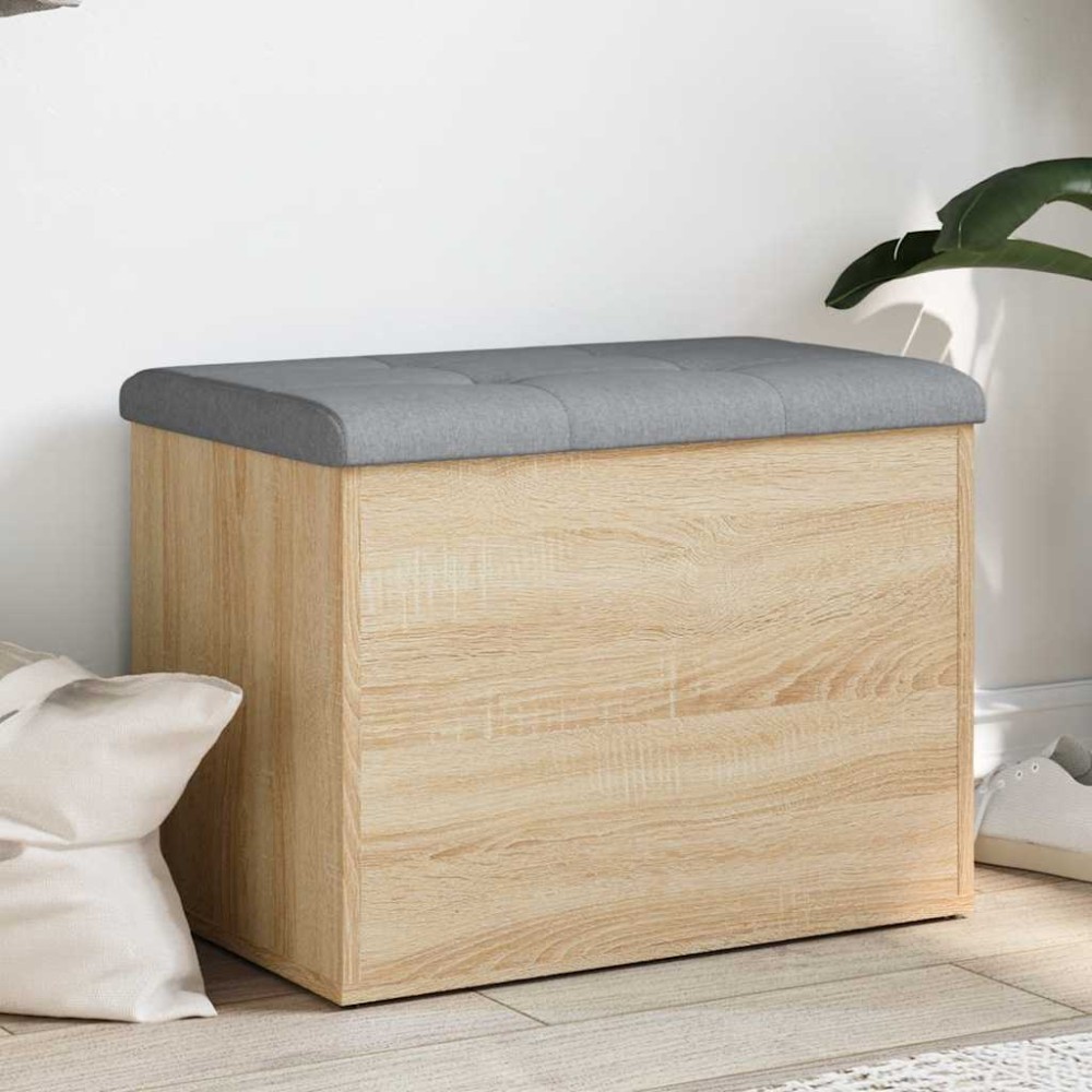 vidaXL Πάγκος Αποθήκευσης Sonoma Δρυς 62 x 42 x 45 εκ. από Τεχνητό Ξύλο
