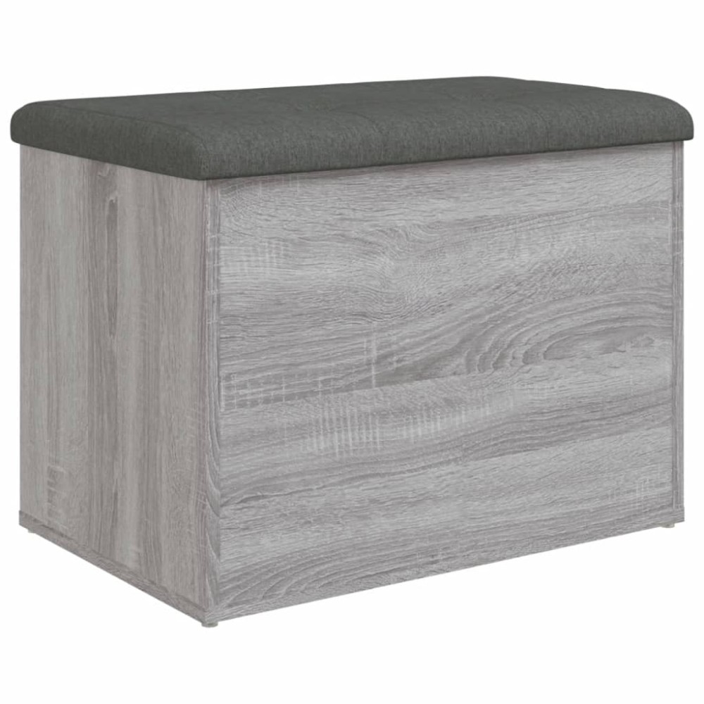 vidaXL Παγκάκι Αποθήκευσης Γκρι Sonoma 62x42x45 εκ. Επεξεργασμένο Ξύλο