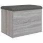 vidaXL Παγκάκι Αποθήκευσης Γκρι Sonoma 62x42x45 εκ. Επεξεργασμένο Ξύλο