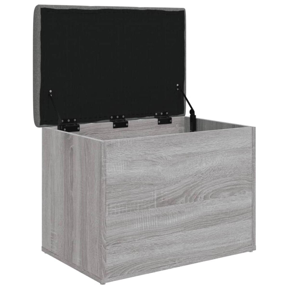 vidaXL Παγκάκι Αποθήκευσης Γκρι Sonoma 62x42x45 εκ. Επεξεργασμένο Ξύλο