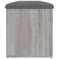 vidaXL Παγκάκι Αποθήκευσης Γκρι Sonoma 102x42x45 εκ Επεξεργασμένο Ξύλο
